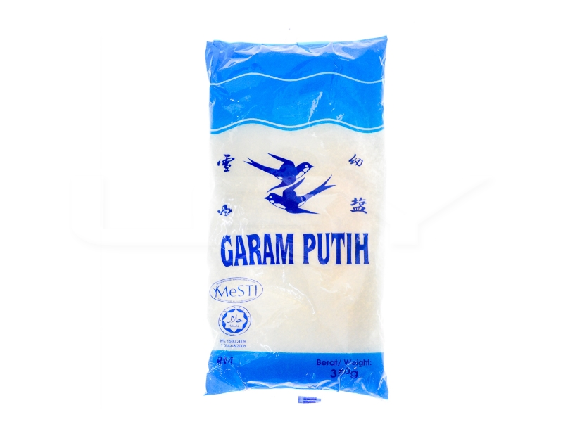 Double Swallow White Salt/ 双燕牌白盐 350g